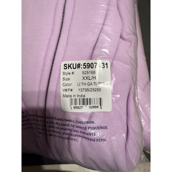 NWT Lands’ End Girl Kids High Pile Lined Zip Hoodie Reversible Galaxy Husky - Picture 4 of 6